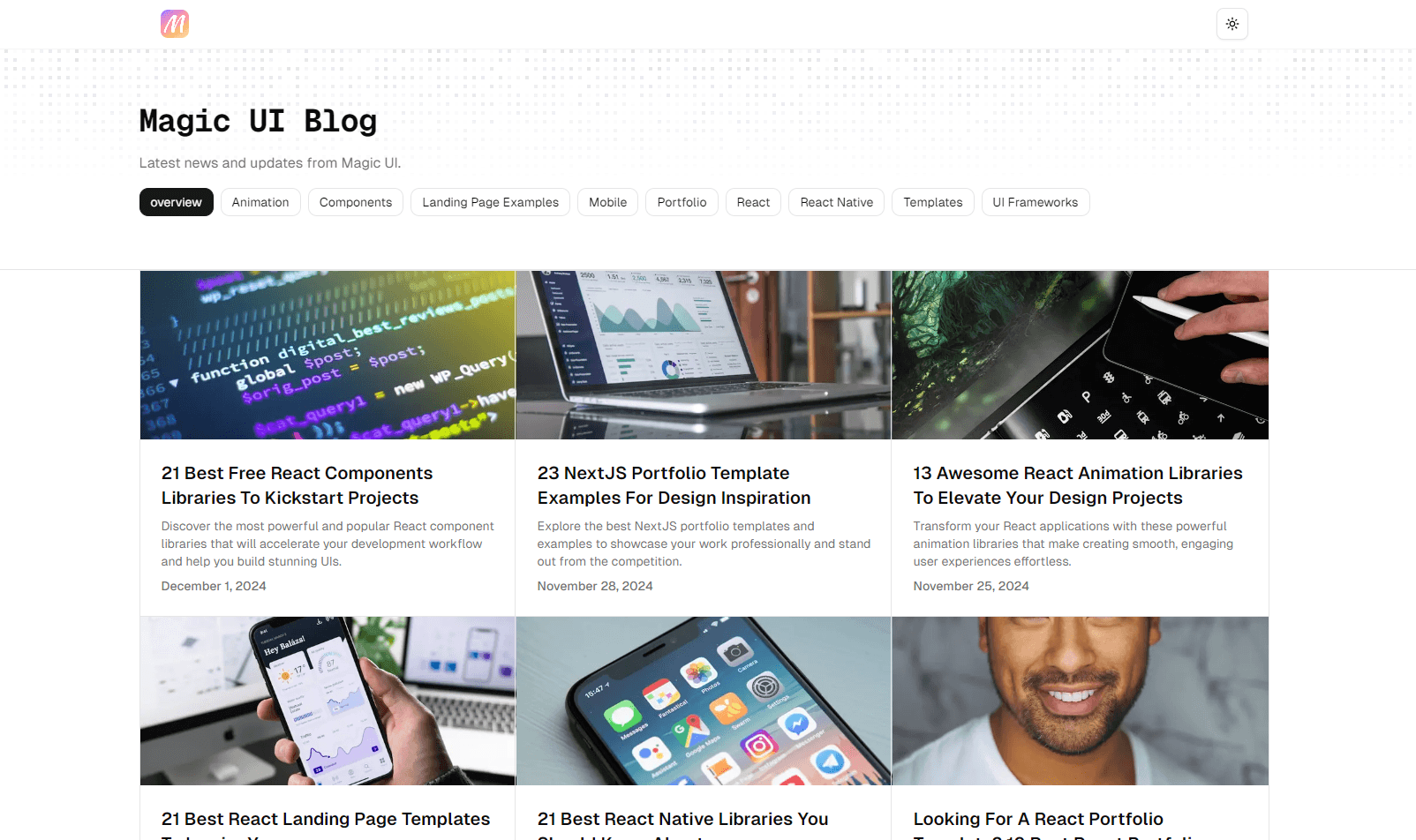 Blog Template preview